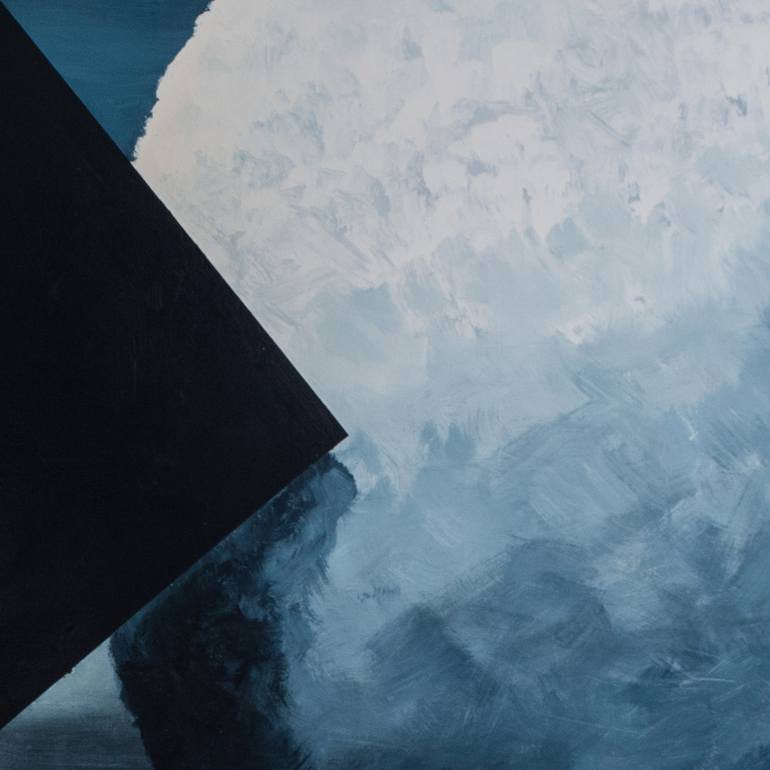 Original Abstract Expressionism Geometric Painting by Pierre Duperré
