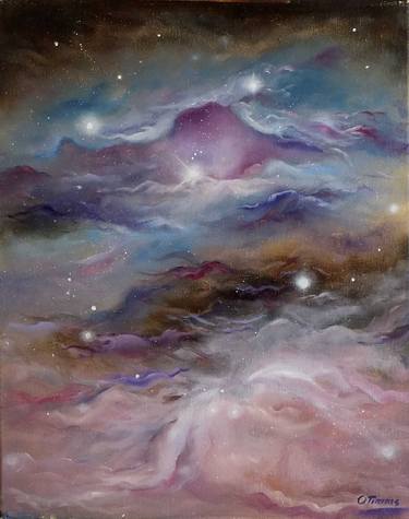 Original Abstract Outer Space Paintings by Olga Timms
