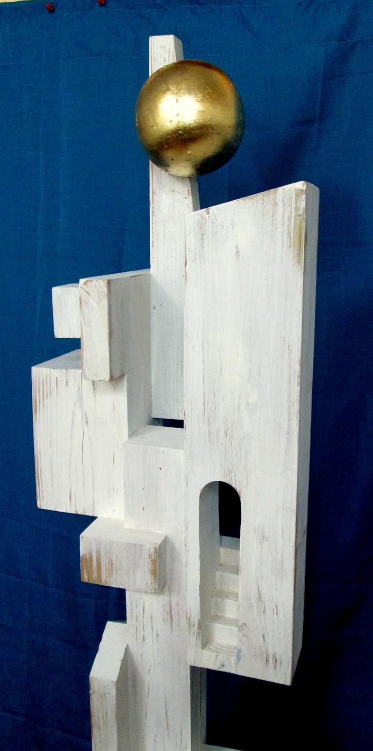 Original Cubism Architecture Sculpture by SIMON KAPLAN