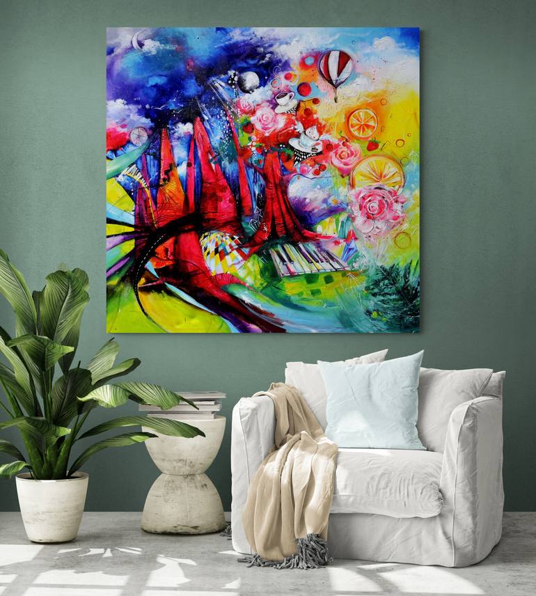 Original Abstract Nature Painting by Anna Magdalena Sarbok