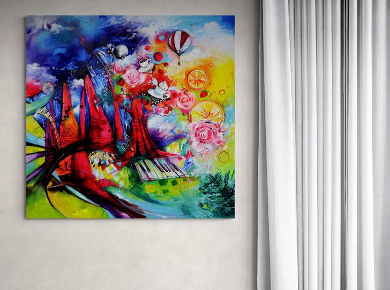 Original Abstract Nature Painting by Anna Magdalena Sarbok