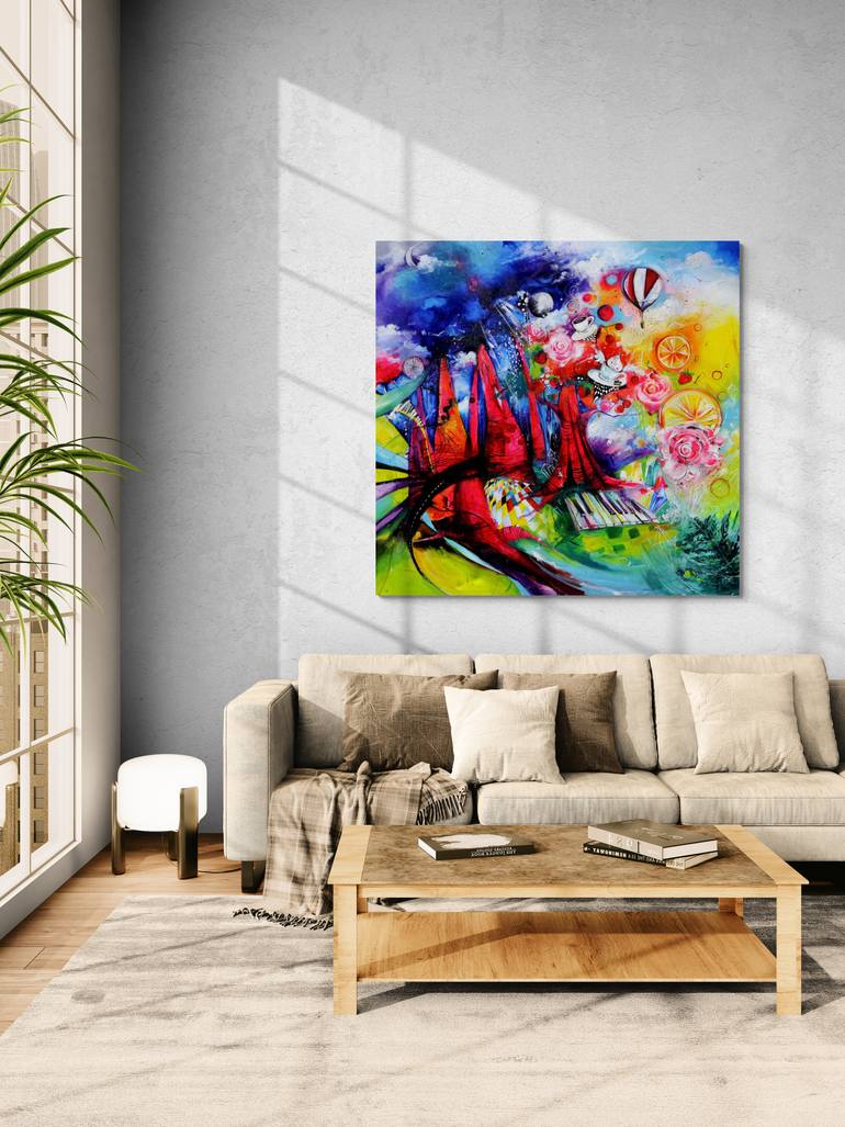 Original Abstract Nature Painting by Anna Magdalena Sarbok