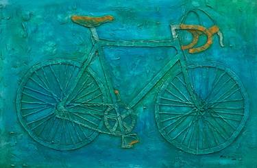 Original Expressionism Bicycle Paintings by Marcos Sánchez