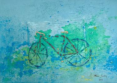 Print of Expressionism Bicycle Paintings by Marcos Sánchez