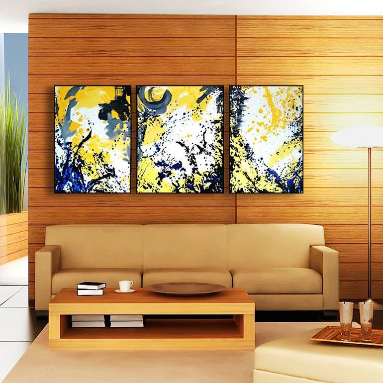 Original Abstract Expressionism Abstract Painting by L Gutierrez