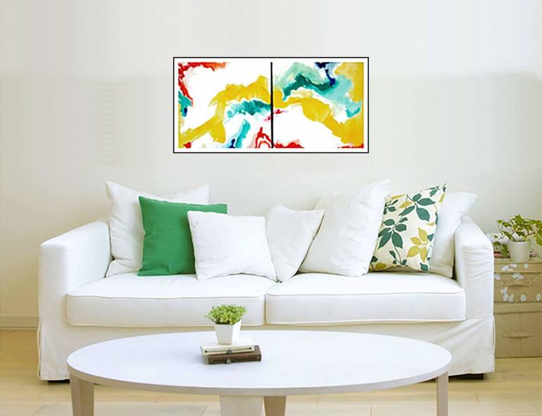 Original Expressionism Abstract Painting by L Gutierrez