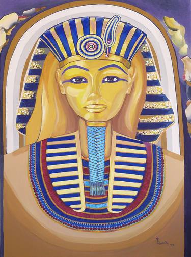 Self portrait like Tutankhamun thumb