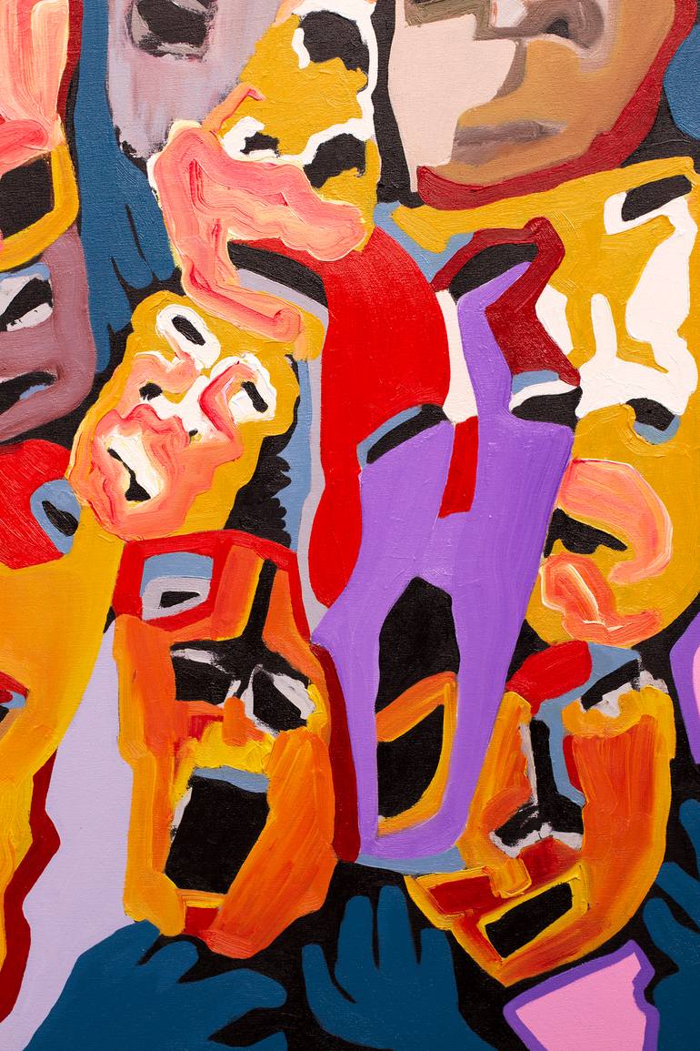 Original Abstract Expressionism Abstract Painting by Salvador Canalla