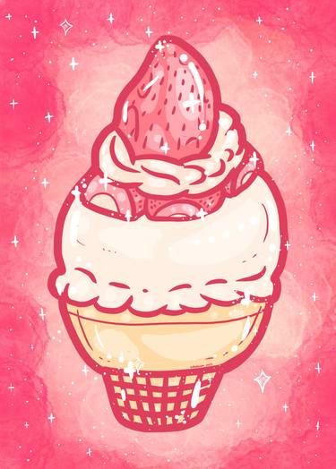 Original Illustration Food Digital by Ai Night