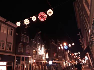 Spirit of Christmas in little street in Amsterdam - Limited Edition 15 of 15 thumb