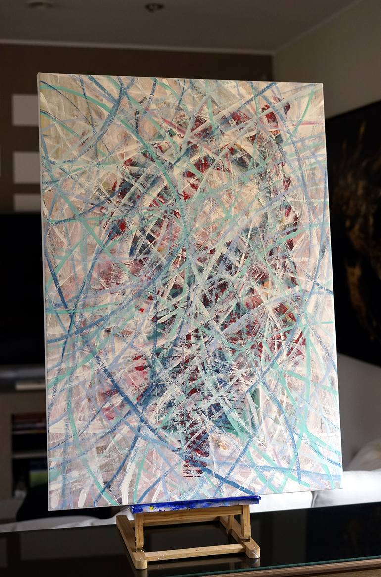 Original Abstract Expressionism Abstract Painting by Eryk Giermak