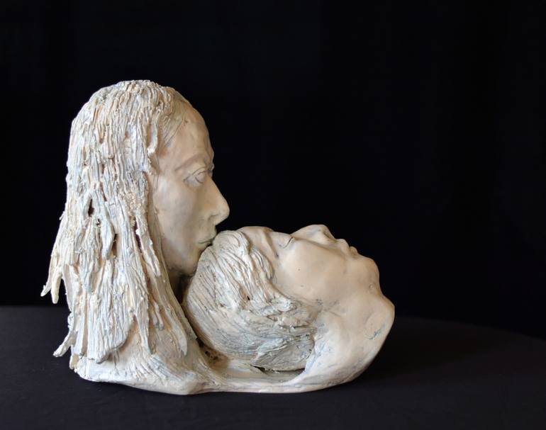 Original Figurative Love Sculpture by Indu Varma