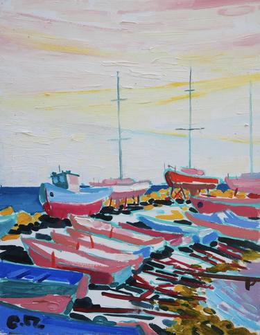 Original Fauvism Landscape Painting by Oleksandr Pavlenko