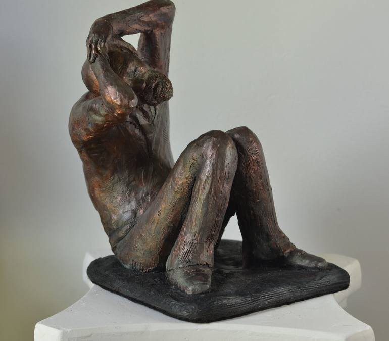 Original Expressionism People Sculpture by Marjae Gilbert