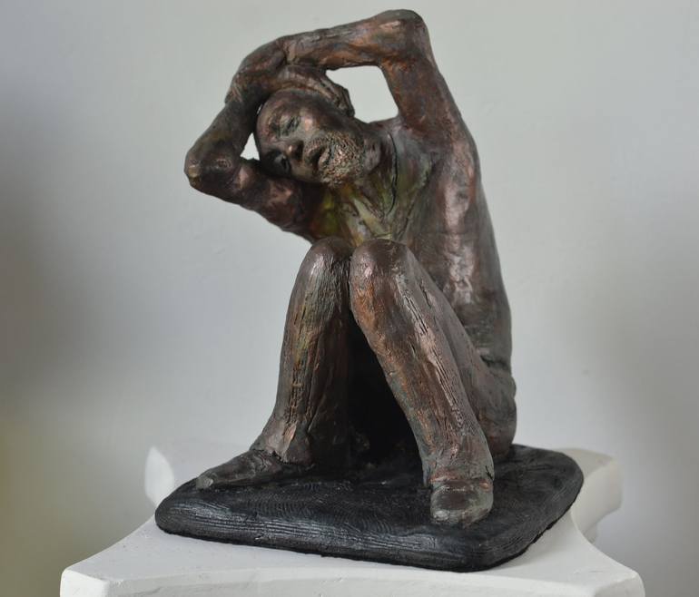 Original Expressionism People Sculpture by Marjae Gilbert