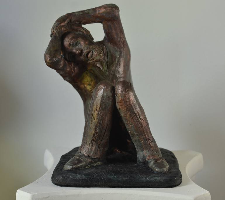 Original Expressionism People Sculpture by Marjae Gilbert