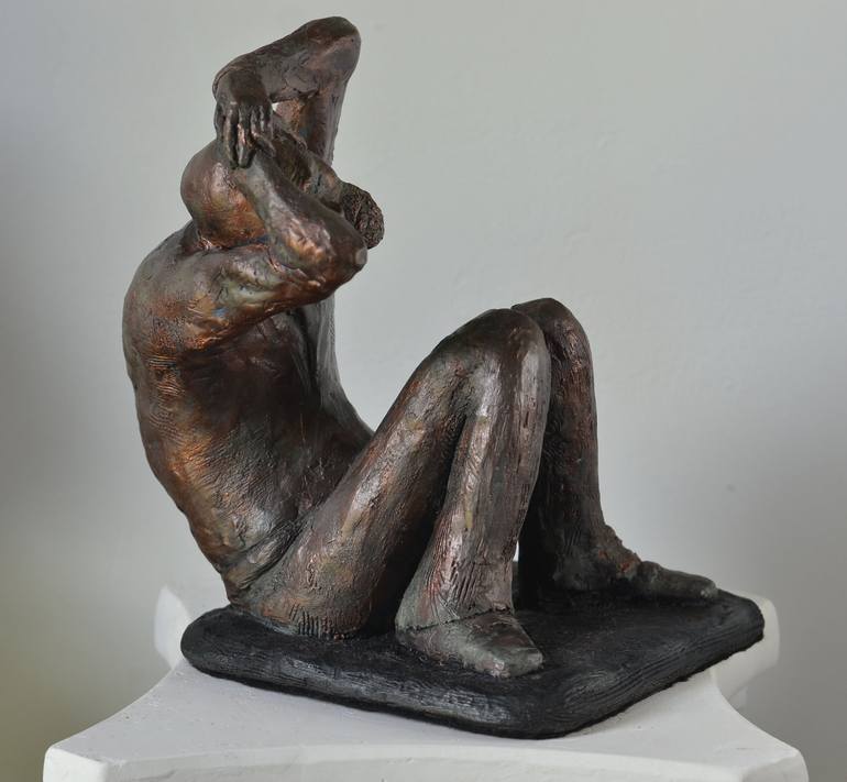 Original Expressionism People Sculpture by Marjae Gilbert