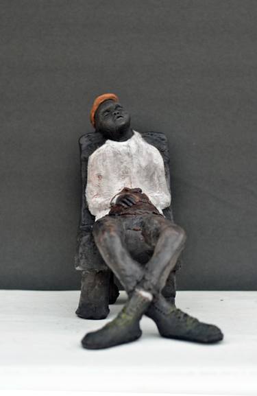 Original Expressionism People Sculpture by Marjae Gilbert