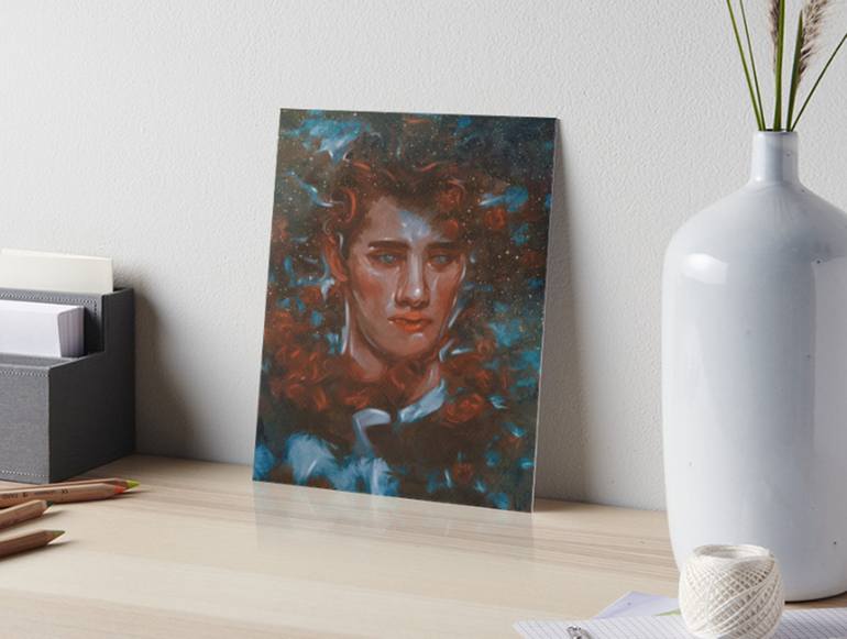 Original Portraiture Men Mixed Media by Damir Martic