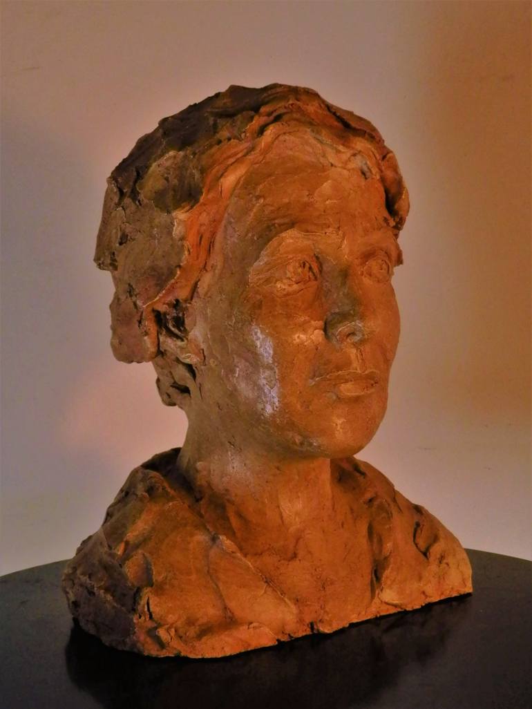 Original Figurative Portrait Sculpture by graziella biraghi