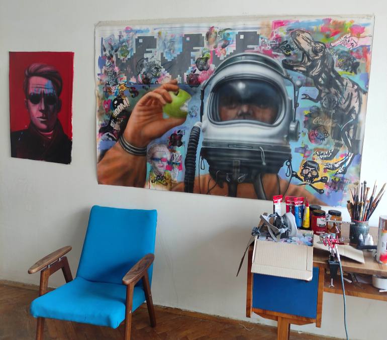 Original Figurative People Painting by Zahar Kondratyuk
