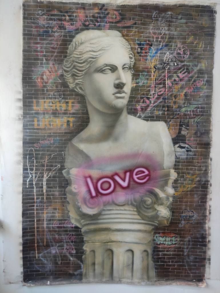 Original Photorealism Classical Mythology Painting by Zahar Kondratyuk