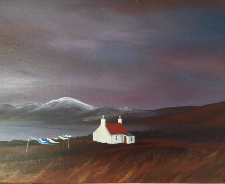 Original Modernism Landscape Painting by Jane Mcdonough
