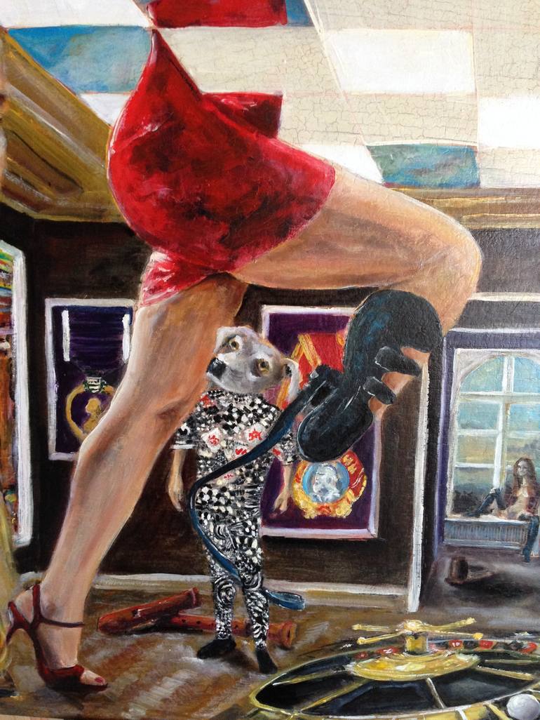 Original Surrealism Pop Culture/Celebrity Painting by Otmar Kern