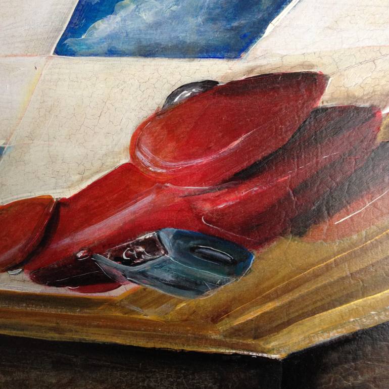 Original Surrealism Pop Culture/Celebrity Painting by Otmar Kern