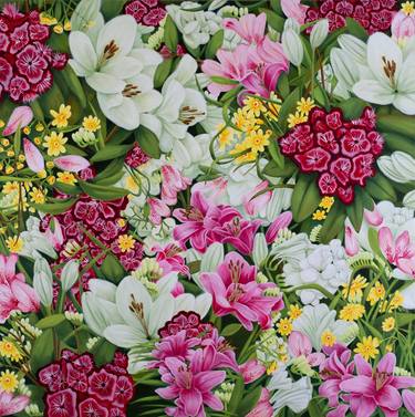 Original Contemporary Floral Paintings by Andrea Robinson