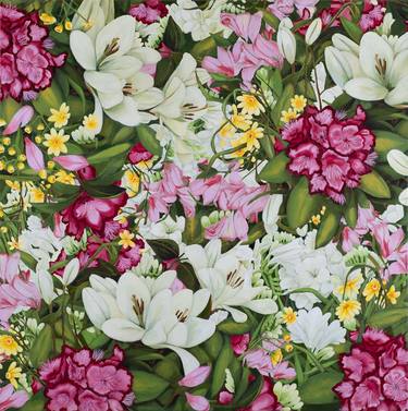 Original Realism Floral Paintings by Andrea Robinson