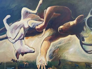 Original Figurative Animal Painting by Monika Teal