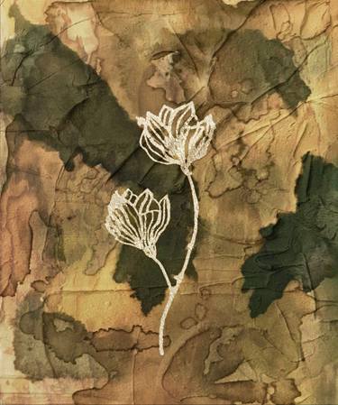 Original Abstract Floral Digital by Amna Tariq