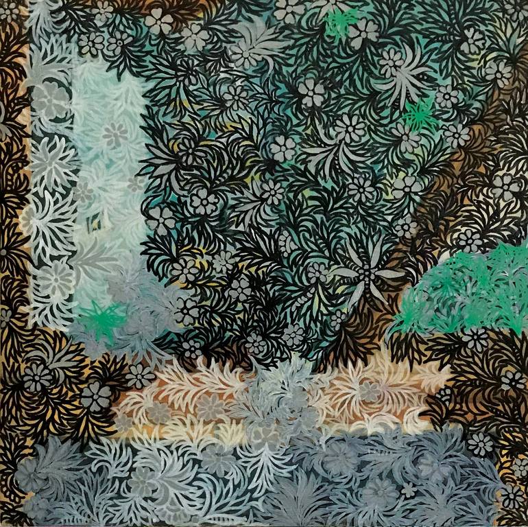 Floral Abstract II Digital by Amna Tariq | Saatchi Art South Korea