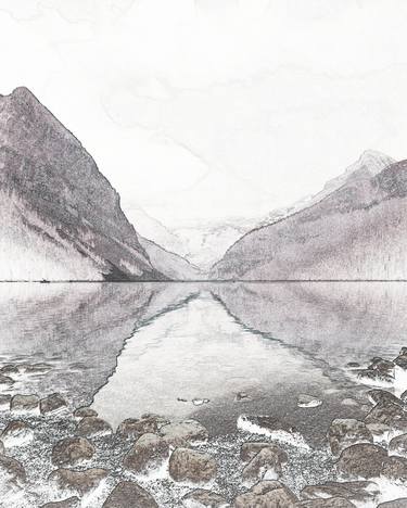 Print of Landscape Digital by Amna Tariq