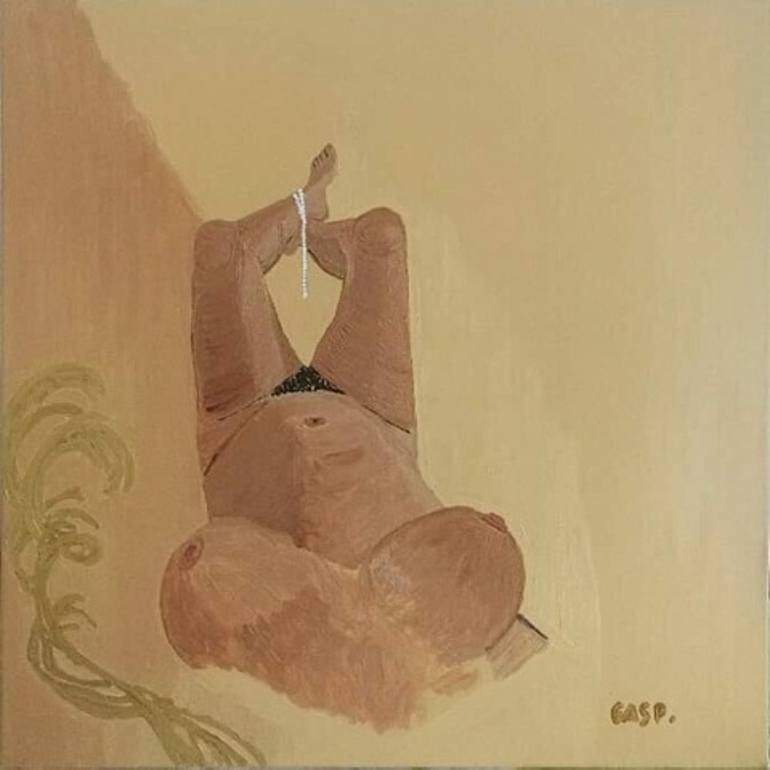 Original Fine Art Nude Painting by Martina Gasp