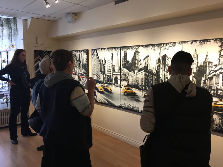 Original Expressionism Cities Painting by Denise Buisman Pilger