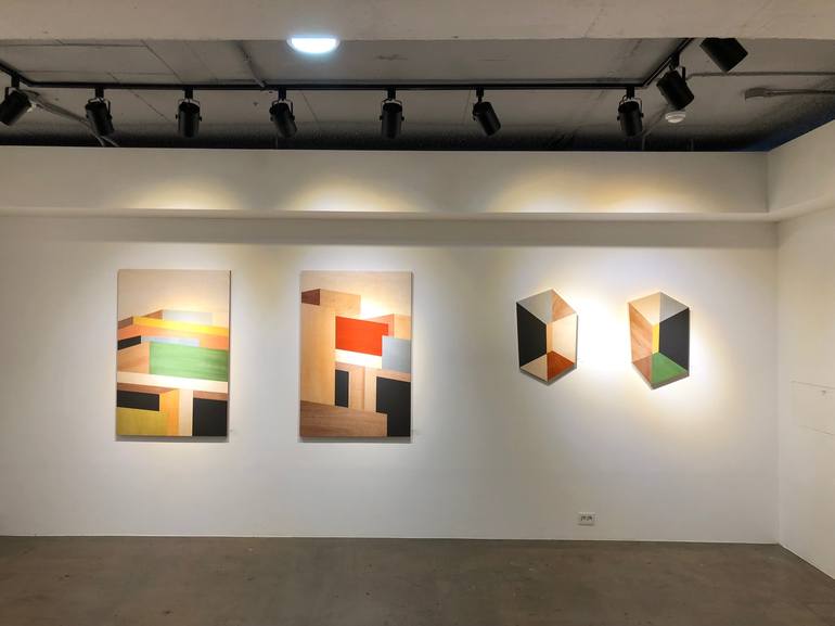 Original Fine Art Geometric Painting by jaewon choi