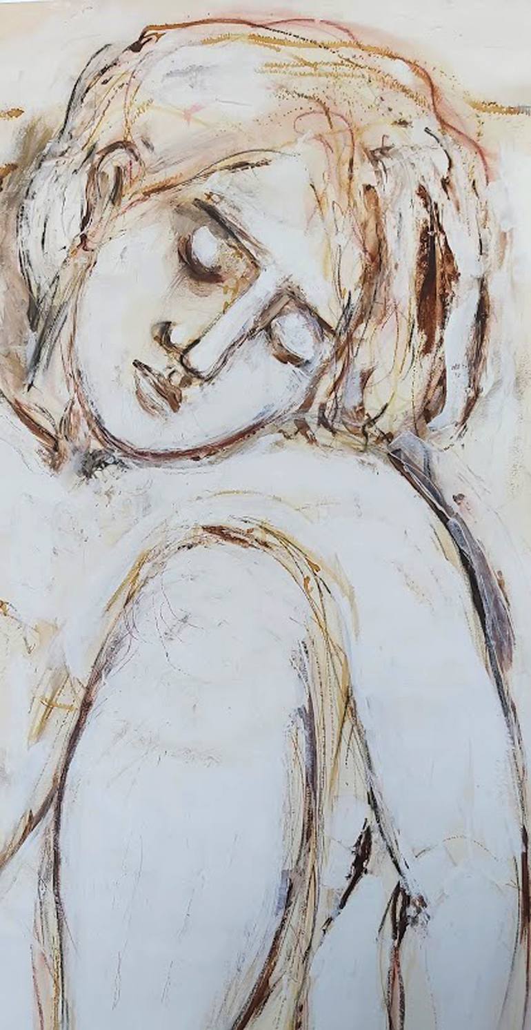 Original Contemporary Nude Painting by Christakis Christou