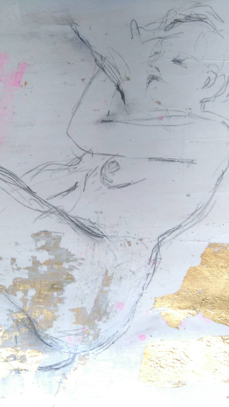 Original Figurative Nude Drawing by Christakis Christou