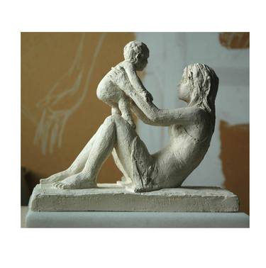 Original Figurative Family Sculpture by Christakis Christou