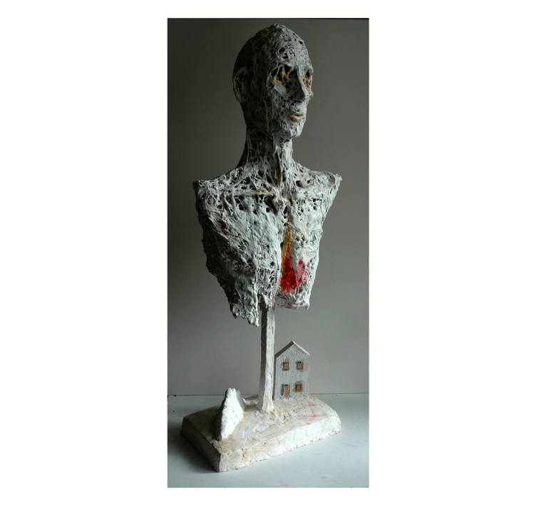 Original Abstract People Sculpture by Christakis Christou