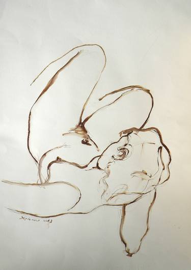 Print of Figurative Body Drawings by Christakis Christou