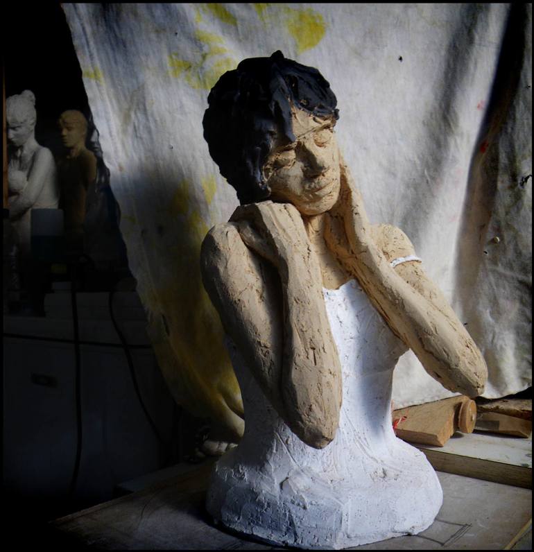 Original Abstract Women Sculpture by Christakis Christou