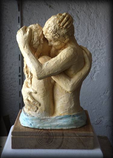 Original Expressionism Erotic Sculpture by Christakis Christou