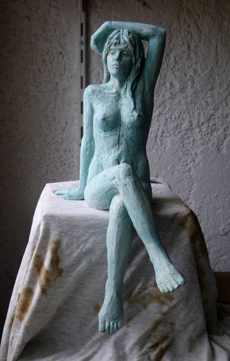 Original Figurative Nude Sculpture by Christakis Christou