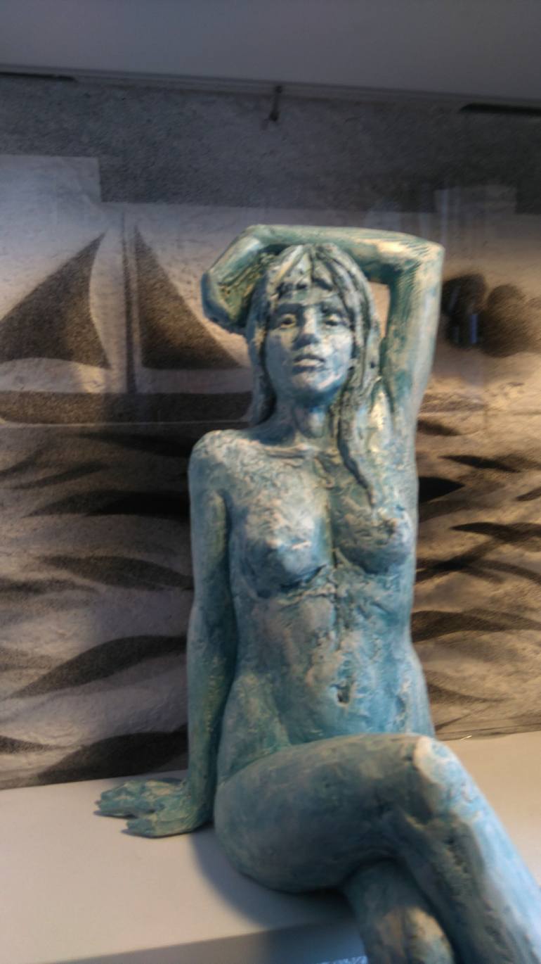 Original Figurative Nude Sculpture by Christakis Christou