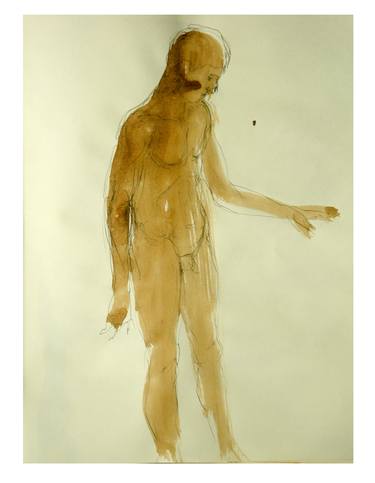 Print of Nude Drawings by Christakis Christou