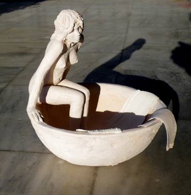 Original Figurative Nude Sculpture by Christakis Christou