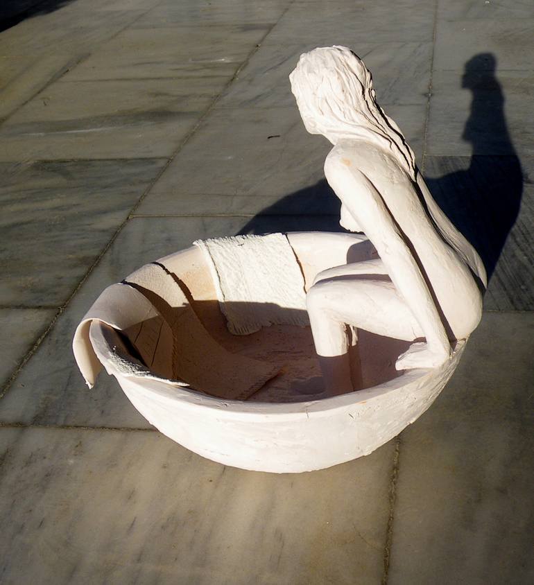 Original Figurative Nude Sculpture by Christakis Christou